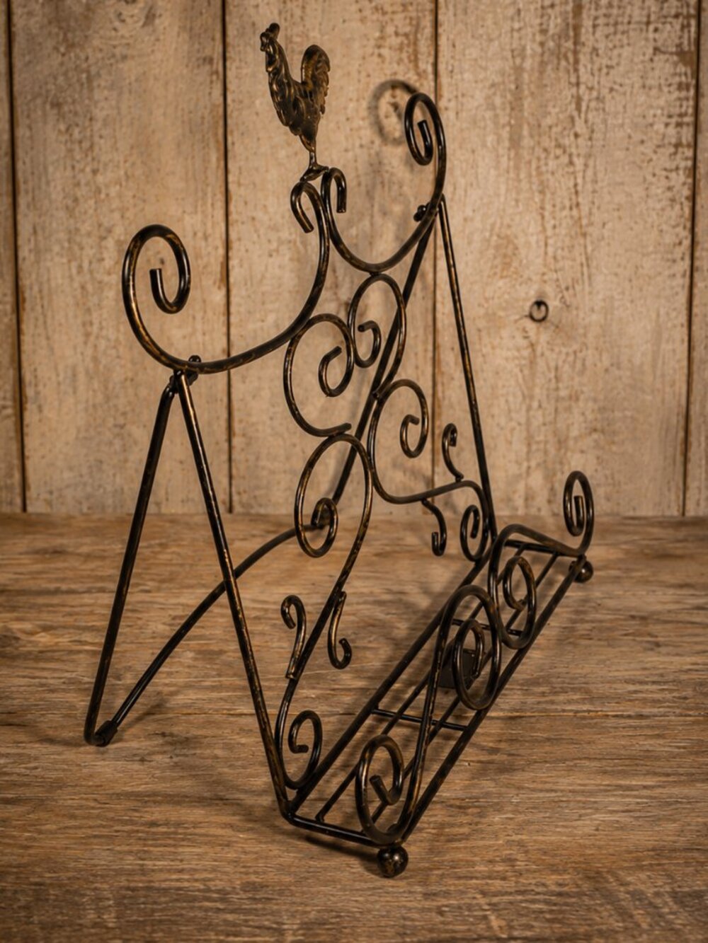 Paula Deen Signature Rooster Cookbook Stand Recipe Book Holder Farmhouse Kitchen